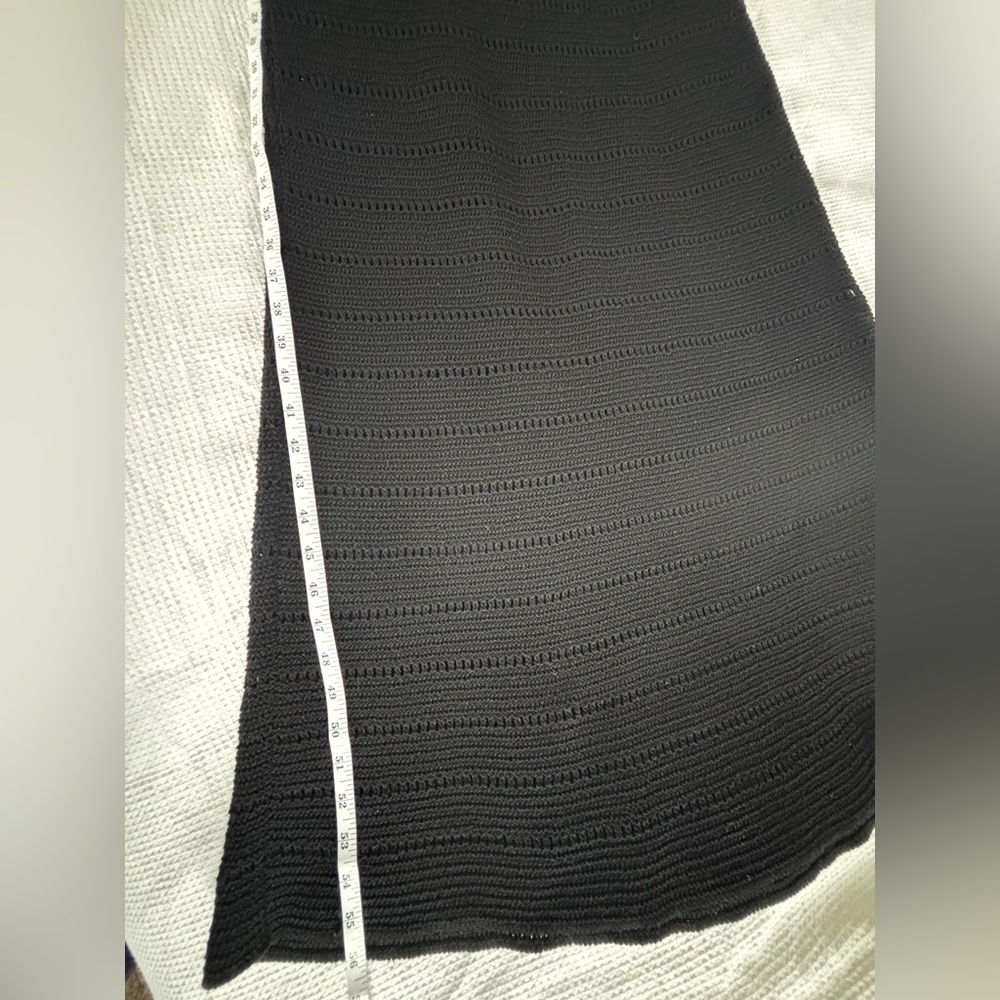 Zara Black Crochet Maxi Dress | Size S - Picture 7 of 7